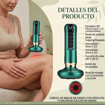 Masajeador Anticelulítico 2 en 1 de Succión y Calor