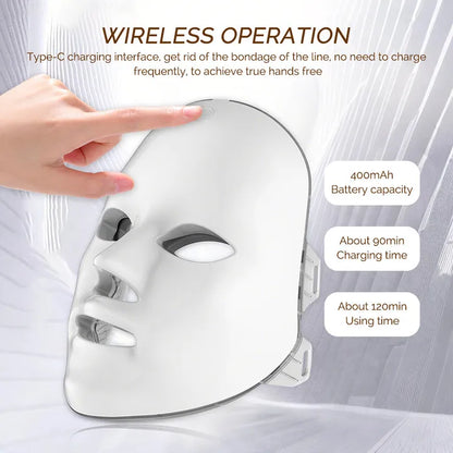 Máscara LED Facial — 7 en 1