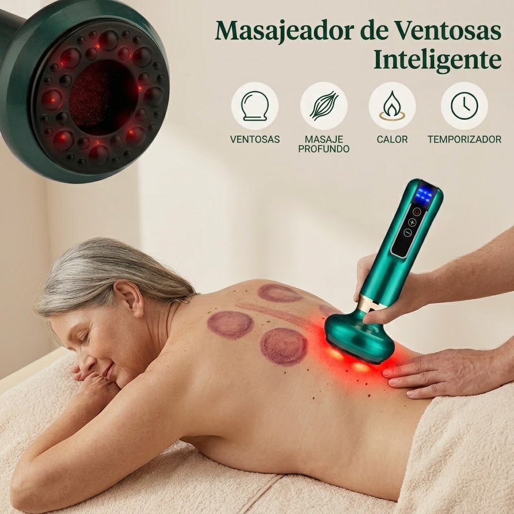 Masajeador Anticelulítico 2 en 1 de Succión y Calor